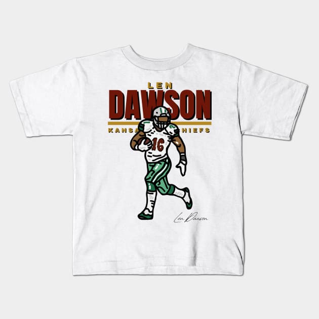 len dawson art classic Kids T-Shirt by Draw One Last Breath Horror 